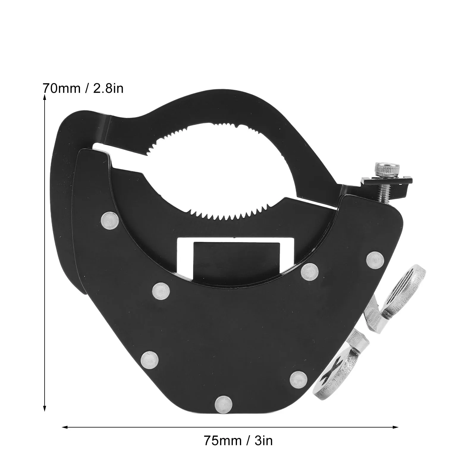 Shkalacar Phare LED pour moto de 17,8 cm avec seau de boîtier, faisceau