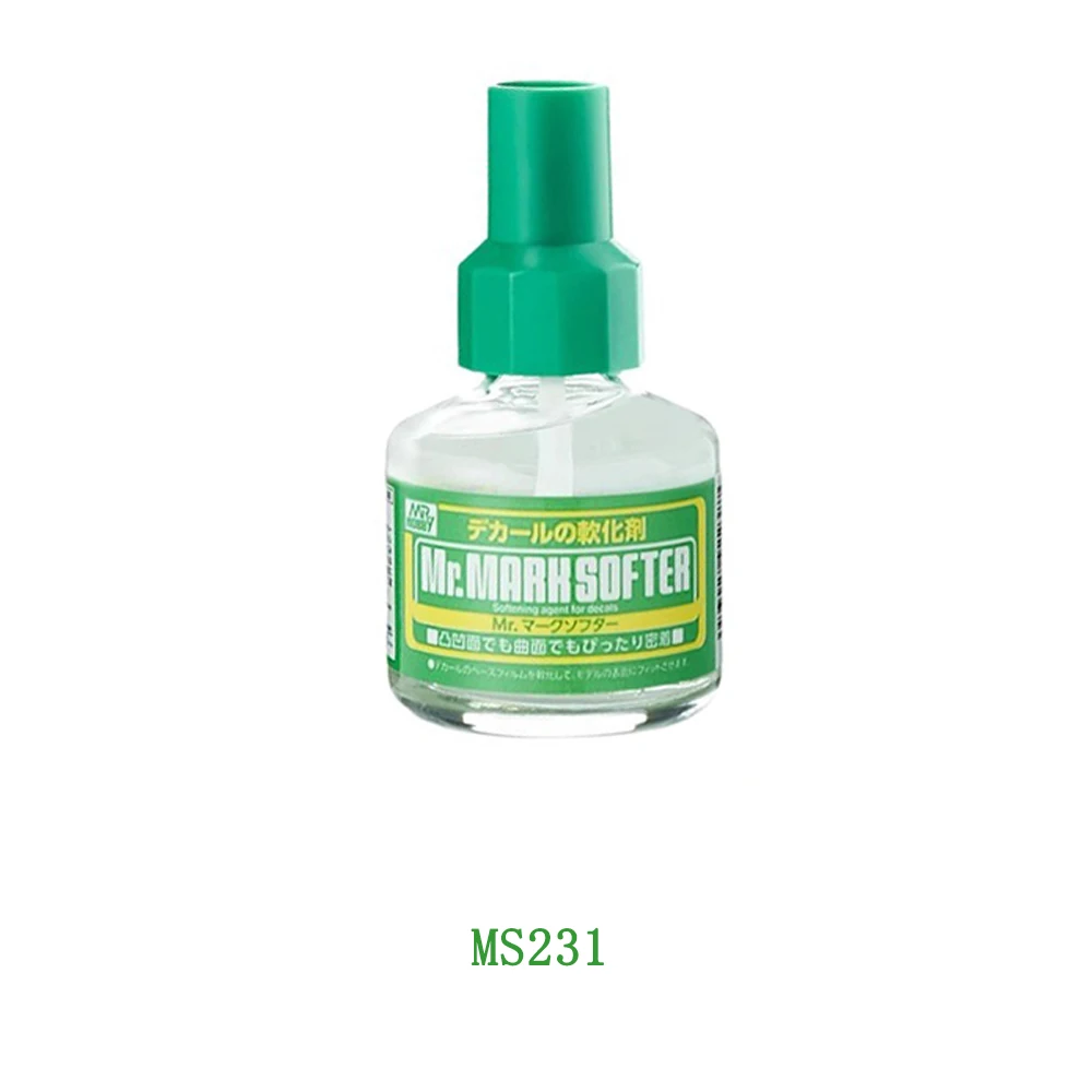 Model Tools Model Building Parts 40ml Mr Mark Decal Softer And Setter Softener Bottle DIY Military Tank Ship Plane Model Handicrafts Coloring Building Tool