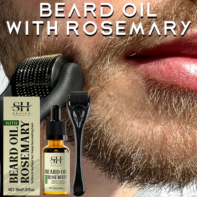 Rosmarin Bart wachstums öl für Männer Bart schnelles Nachwachsen Verdickung mittel Bart pflege Haarwuchs produkt Bart pflege Enhancer Haarpflege
