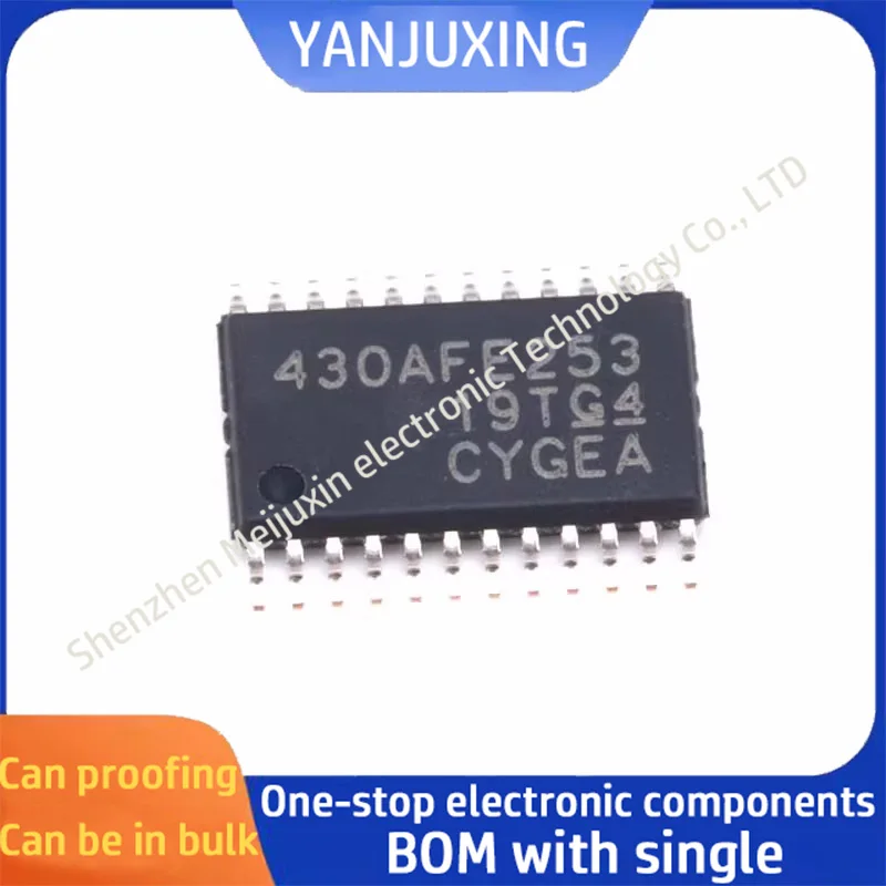 

5pcs/lot MSP430AFE253IPWR Screen printing 430AFE253 TSSOP24 16-bit microprocessor in stock
