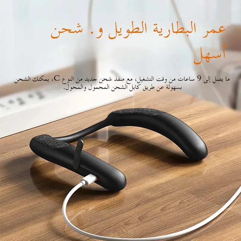 Rockmia Ebs 910 New Wearable Wireless Neckband Speaker Bluetooth 5 3 Aac Code True Wireless Stereo Music Box Tf Card Slot Type C, Alina Gadgets