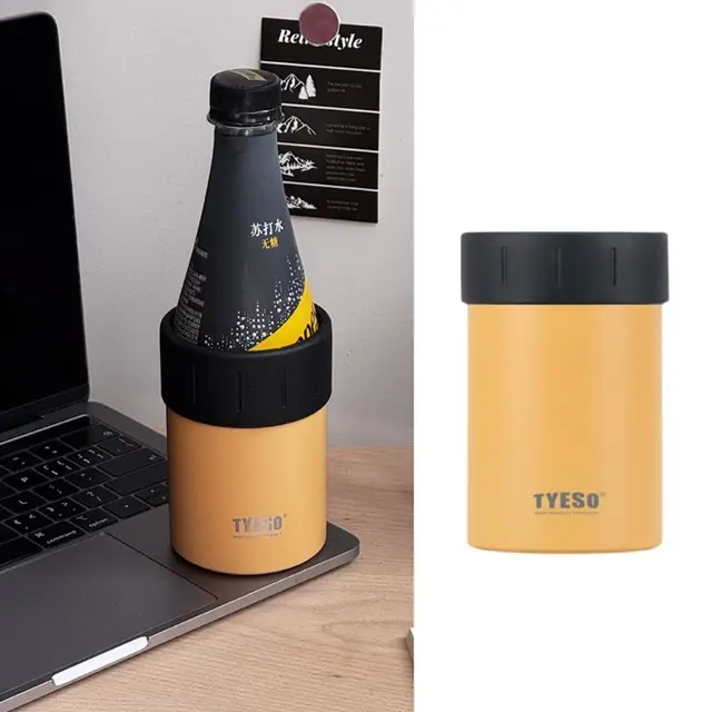 304 Stainless Steel Insulated Beer Bottle Cooler Keep Warm/Cold Double Wall Beverage Cooler Cup Vacuum 350ml Drink Can Cooler 5