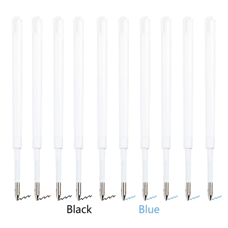 개폐식 볼펜, 교체 가능한 볼펜 리필, 검정/파랑 잉크 용 100Pcs 표준 볼펜 리필