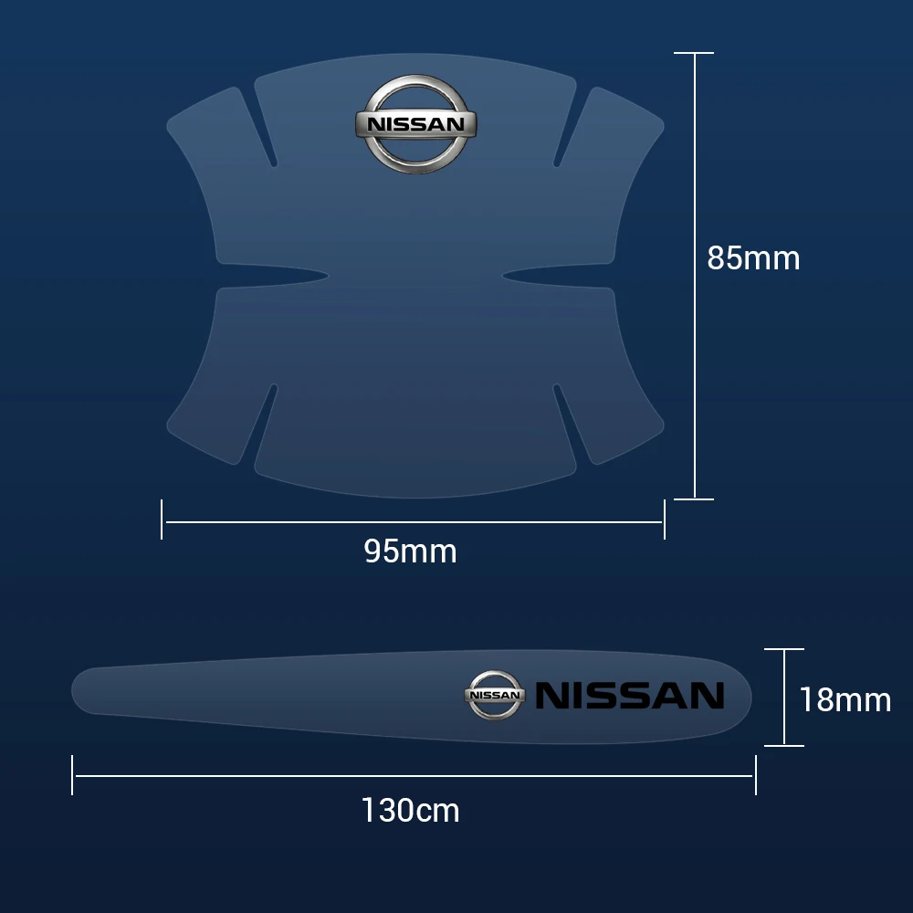 Car Door Handle Bowl Sticker Transparent Anti-scratch Protector 4/8Pcs For Nissan X-trail Qashqai Nismo car sticker protector