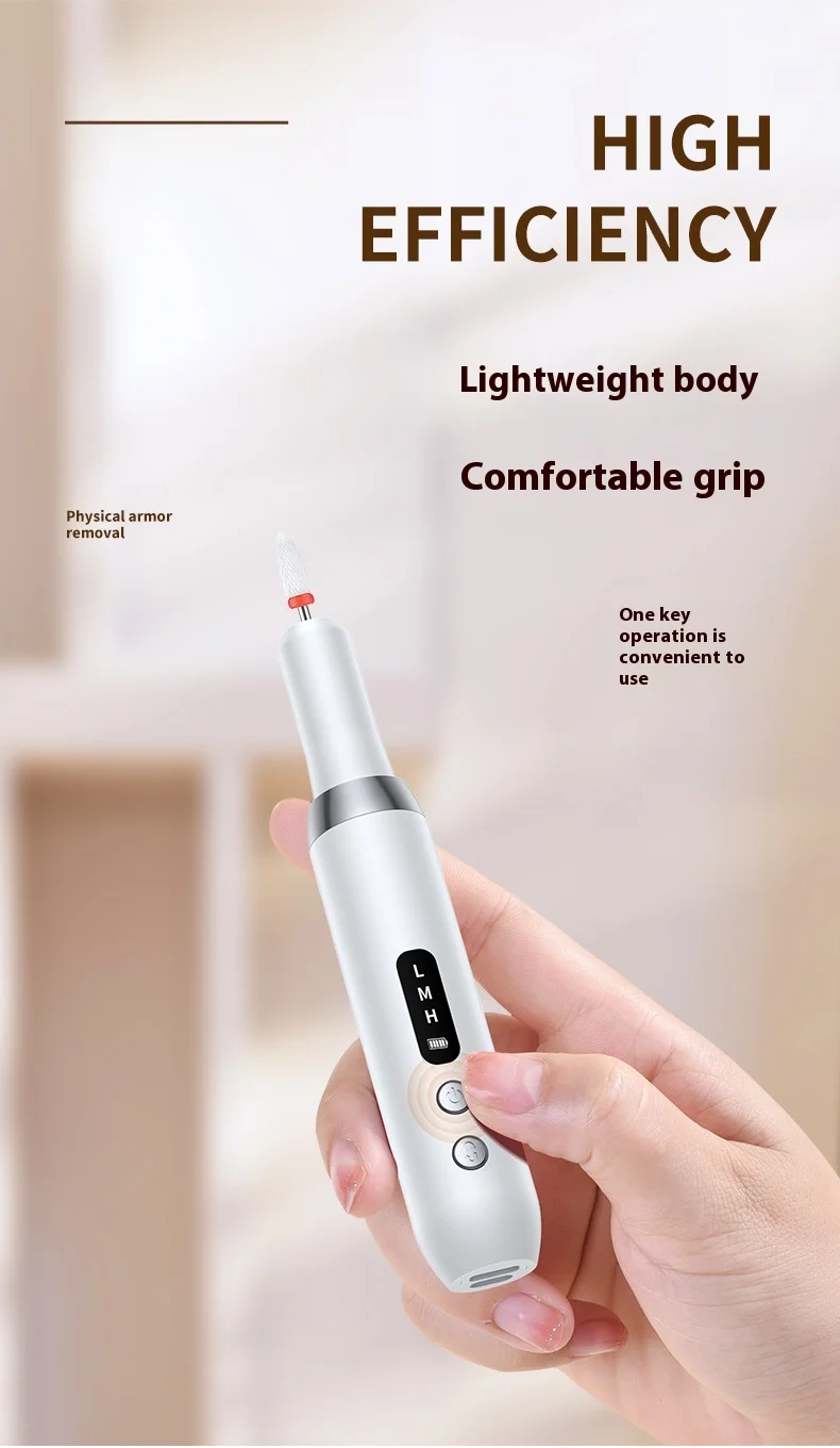 Electric Nail Drill Professional Nail File For Dead Skin Removal_voghion.com