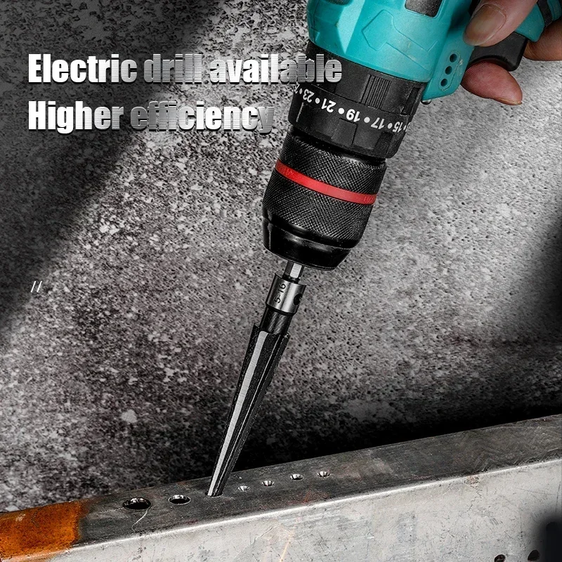 Enlarge Reamer Pin Drilling Handheld Deburring 3-13mm&5/6-16mm Reamer Wood Plastic Metal Hole Reamer Taper Metal Hand Tools For 3