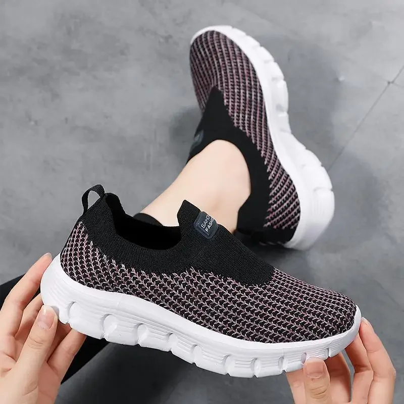

Running Shoes Women's Lightweight Exercise Shock-Absorbing Soft Bottom Running Shoes Women's Shoes New Student Casual Tenis