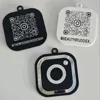 Custom QR Code Keyring Keychain Instagram Facebook Keychain with QR Code Keychain for Social Media 1