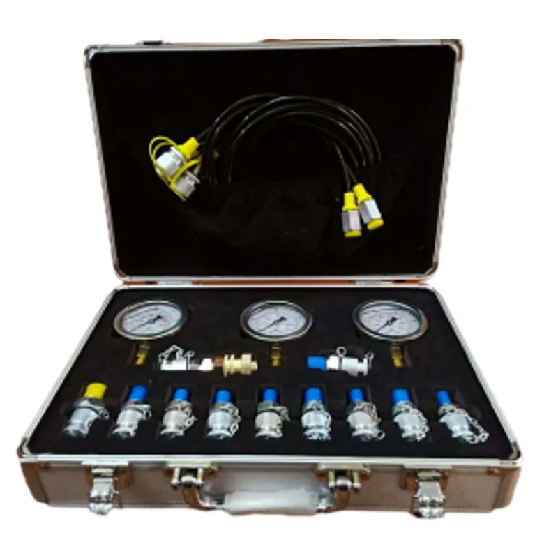 

Набор для испытания гидравлического давления 25-60 МПа с 3 манометром, 3 испытательными шлангами, 10 испытательных муфт, 1 быстрый разъем