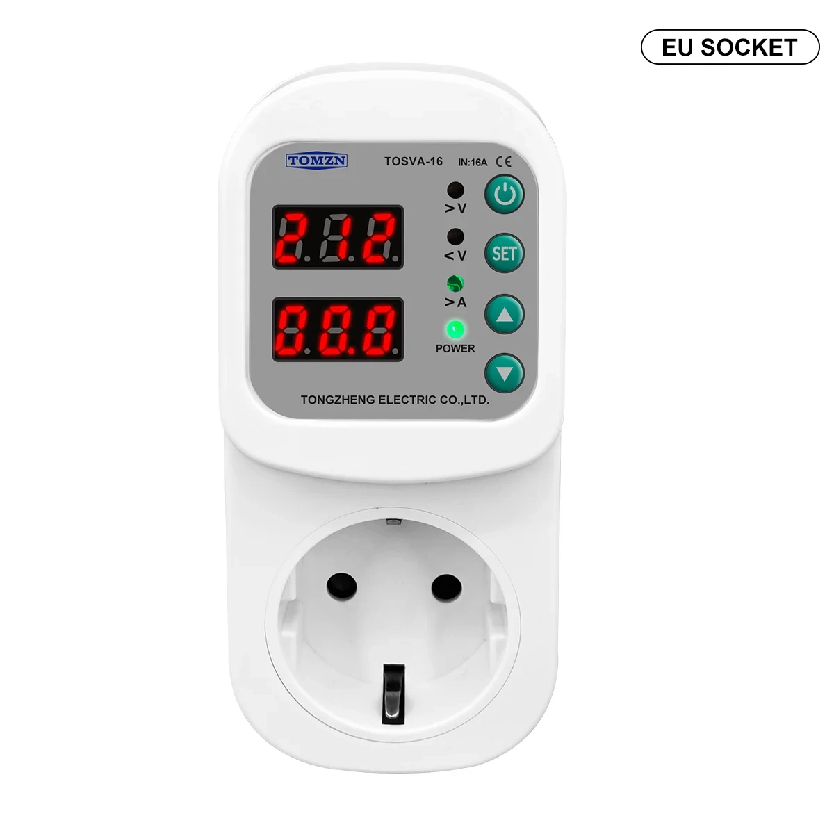 TOMZN Automatic Voltage Current Protector Socket AC 110V 220V Adjustable thumbnail 4