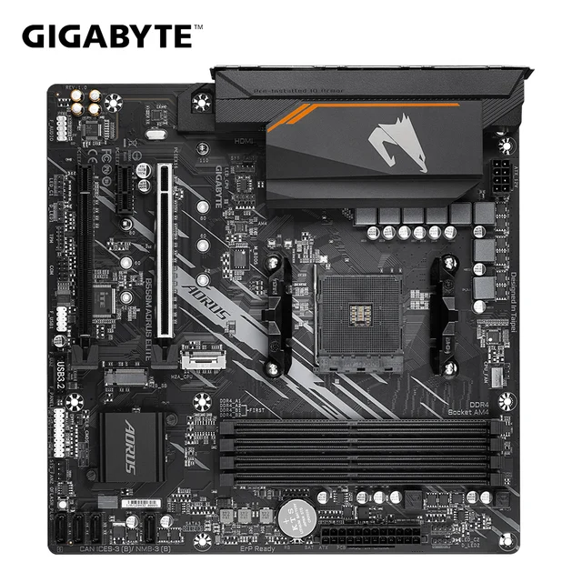 GIGABYTE B550M AORUS ELITE Motherboard AMD B550 Socket AM4 DDR4 128GB PCI-E 4.0 M.2 SATA III 4000(OC)MHz USB3.2 B550 Mainboard 4