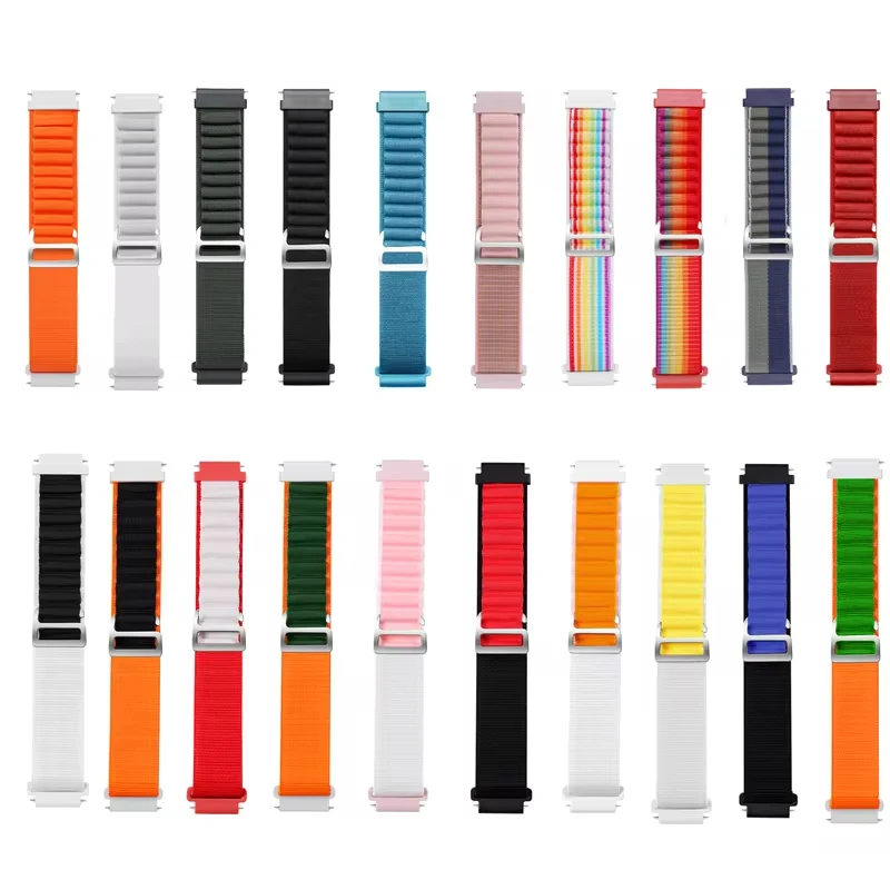 Durable Nylon Loop Watchband Strap - Adjustable Fit