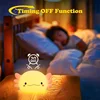 Cute Axolotl Night Light Silicone Nursery Sleeping Lamp Touch Control Nightlights USB Rechargeable Table Lamp for Baby Child 4