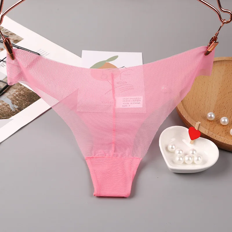 Newest Sexy Panties women Underwear Super transparent Seamless Thong Woman  String Lace Underwear Female Briefs Panties 8Colour