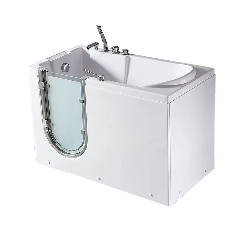 Oldpeopleacrylicwhitecolorportablewalkinbathtubfordisabled