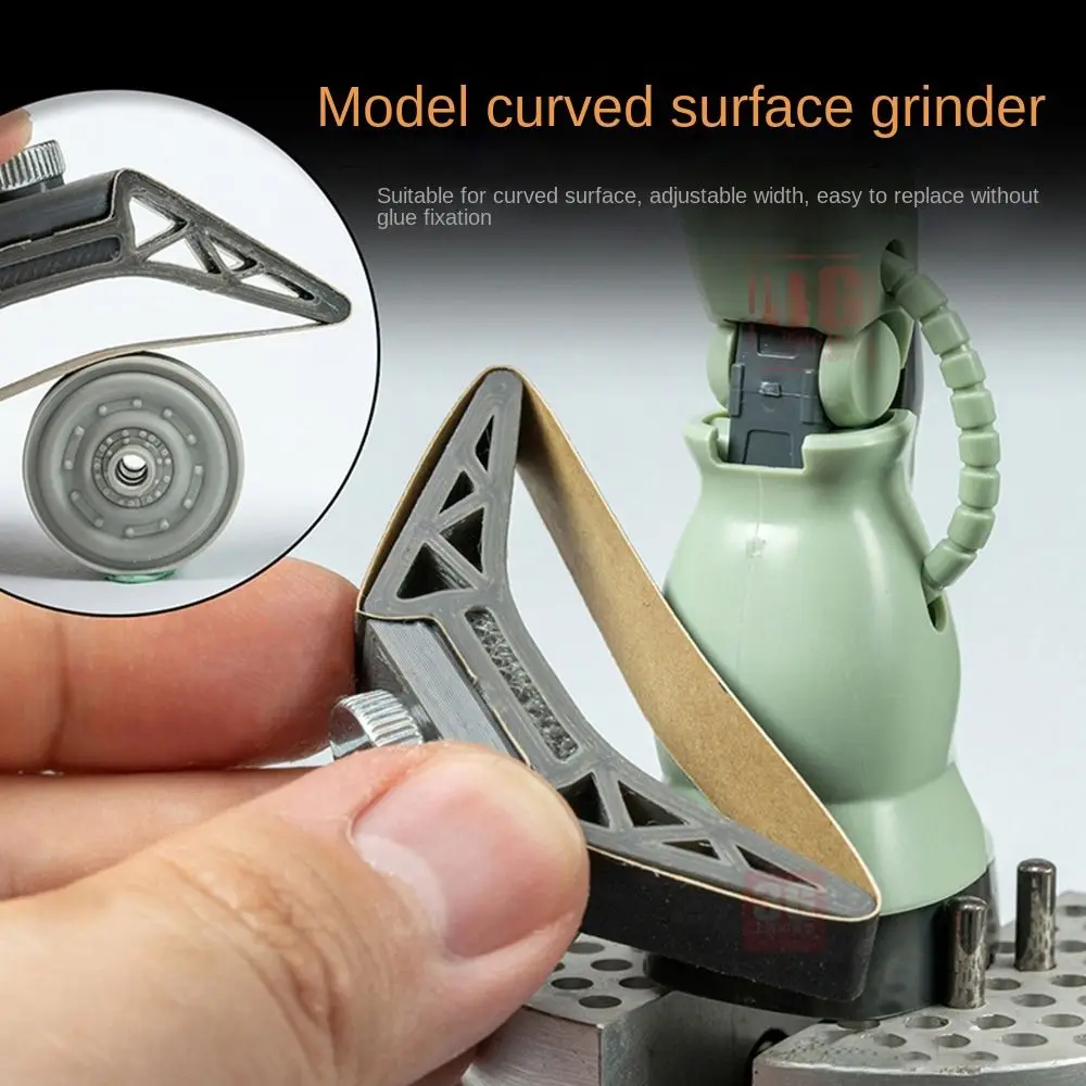

LIANG-0233 Cylindrical Surface Sander Adjustable Military Model Hobby Curved Surface Grinder Plastic Model Polishing Tool