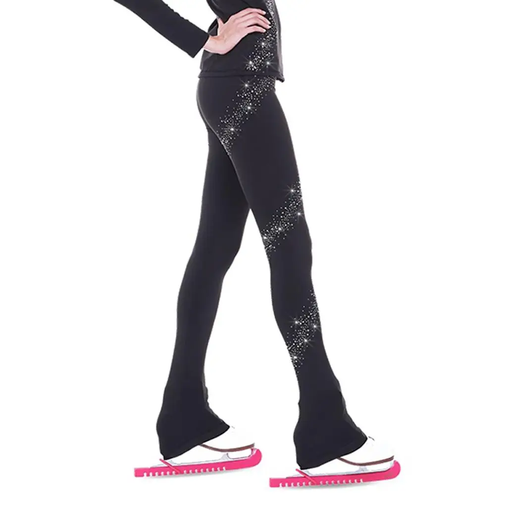 Performance Figure Skating Long Compression Ice Skating Leggings for Girls Women Ladies Traing Practice