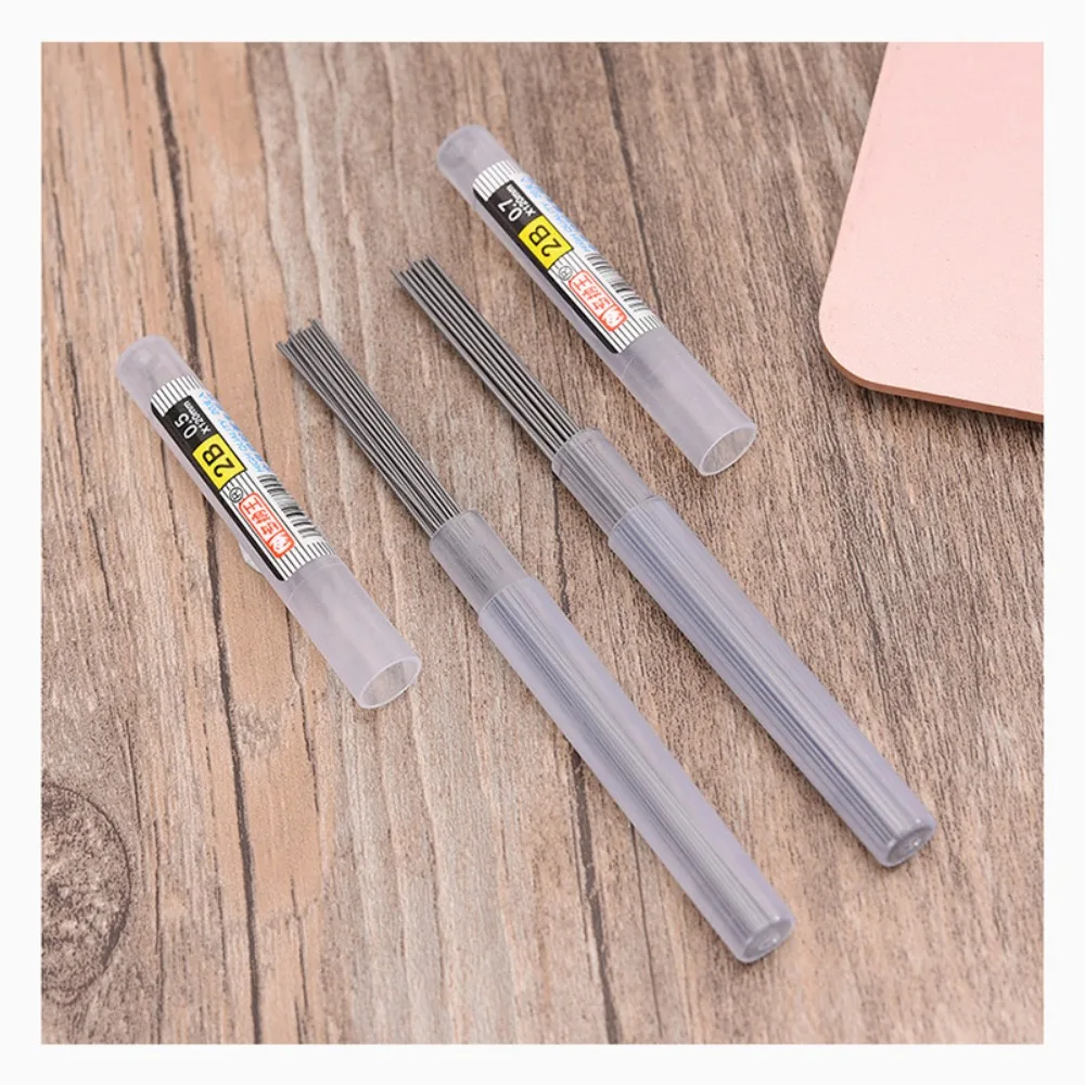 5 Pack/set Automatic Pencil Refill Black 2B/HB/2H Mechanical Pencil Refill Student Supplies Writing Stationery Lead Refill 4