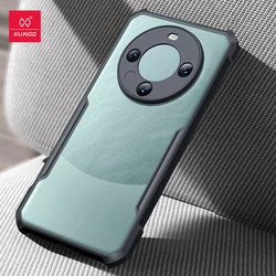 Xundd Airbag Shockproof Transparent Case with Lens Protection for Huawei Mate 60 Series (Black)