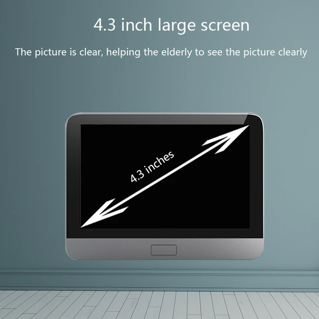 WiFi Video Door Peephole Camera Doorbell Viewer with LCD Monitor Night Vision Tuya APP Control for Apartment Home Security 3