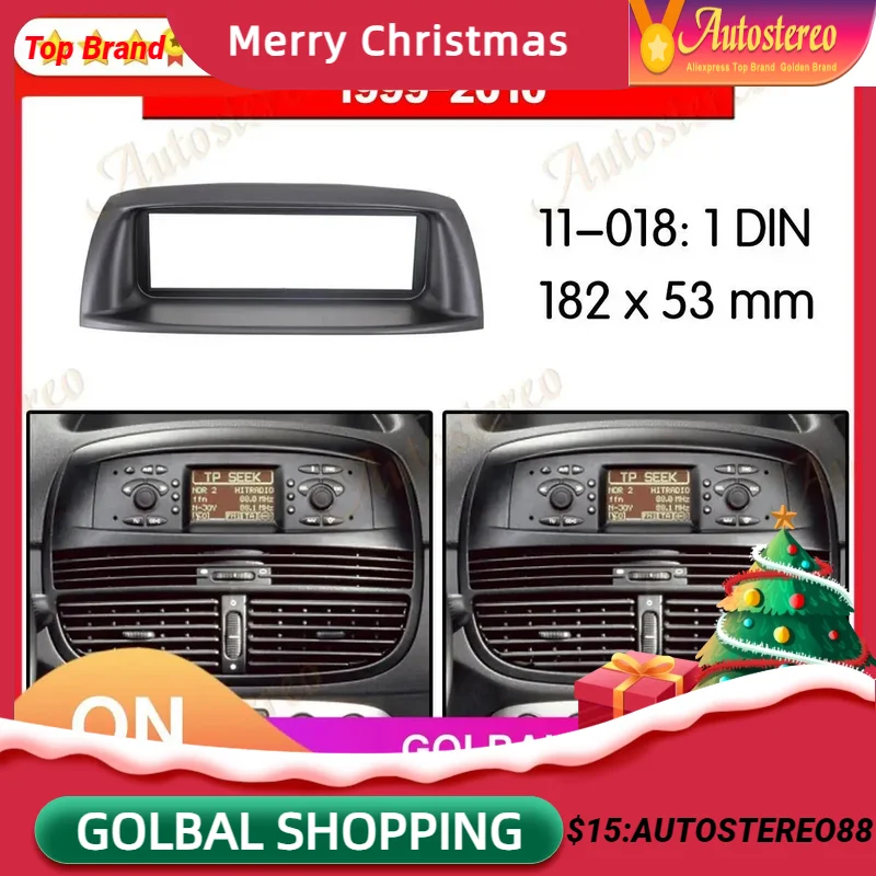 Fascia Autoradio Per Fiat Punto Linea 2002 Dash Cd Dvd Frame Surround Panel In Dash Mount Kit Installazione Autoradio