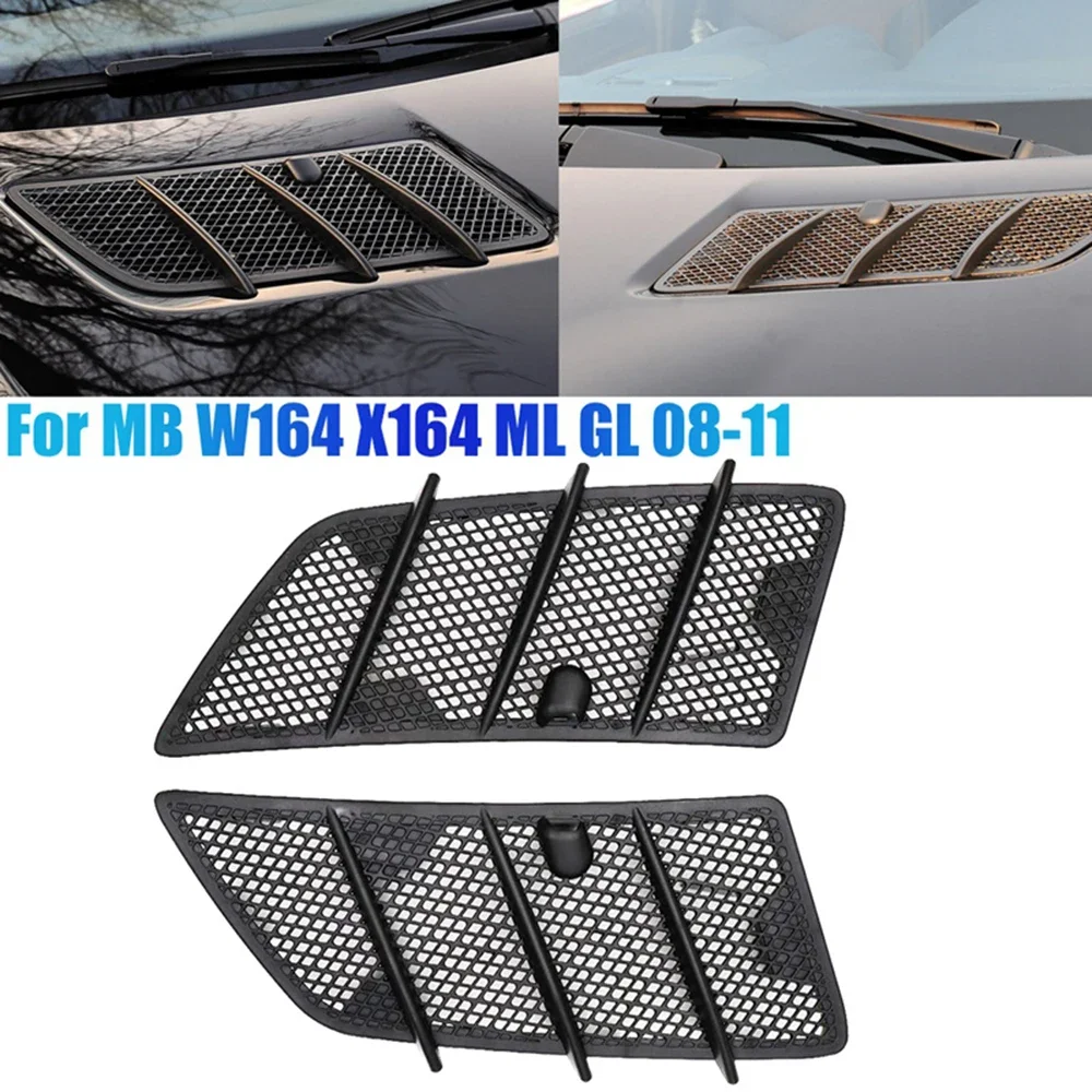 Hood Air Vent Hood Grille 1648804305 for Mercedes Benz W164 ML/GL-Class GL350 GL450 ML350 ML450 2006-2011 Upper Grill Vent car exterior accessories car grill mesh
