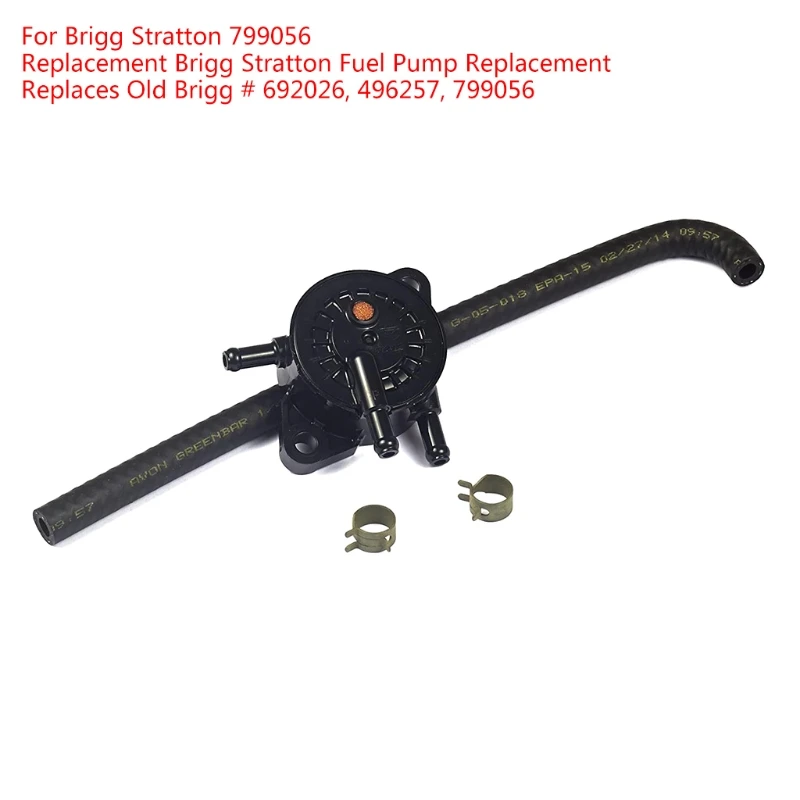 Fuel Pump Replaces Upgrade Prevent Oil Leakage Fit for Briggs & Stratton 692026/496257/799056 Engine Lawn Mower Tractor 3