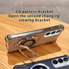 Transparent Plating Stand Phone Case For Samsung Galaxy S21 S22 Plus S23 S24 FE S24 Ultra S20FE Shockproof Soft Silicone Cover 3