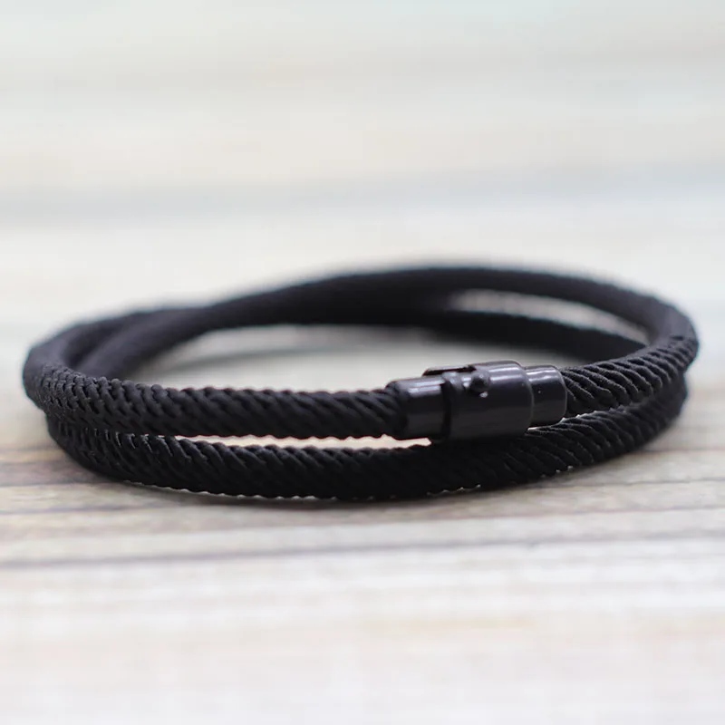 Eco-Chic Double Layer Rope Bracelet: Unisex Handcrafted Friendship Accessory