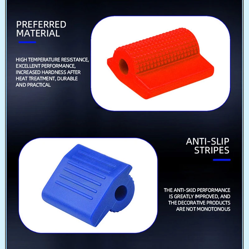Motorcycle Shift Gear Lever Pedal Anti-skid Foot Peg Toe Gel Rubber Protective Cover For Yamaha Honda