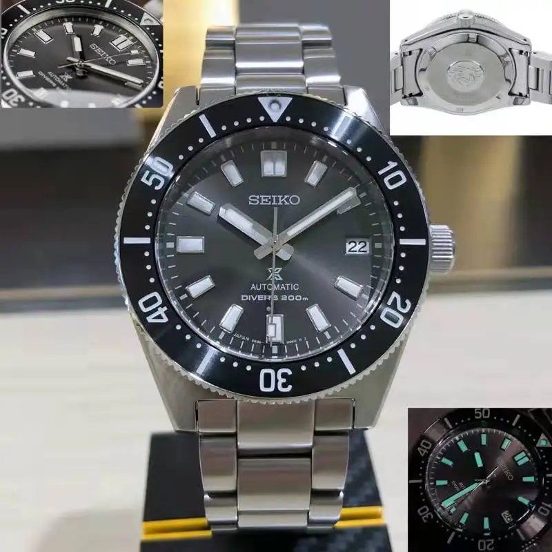 Мужские модные автоматические часы Seiko роскошные светящиеся для дайвинга со