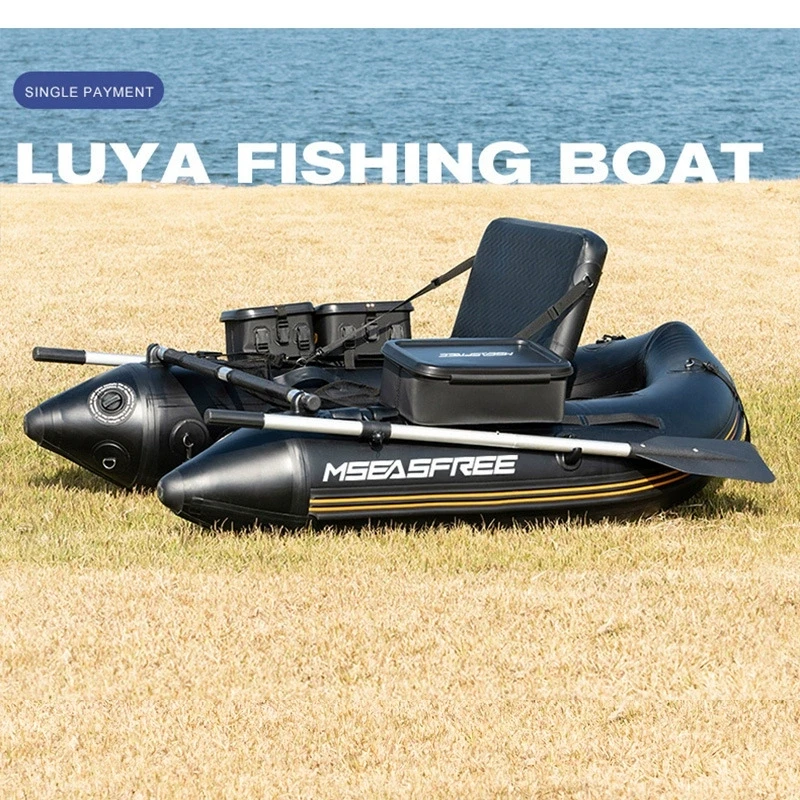 Kayak gonflable pêche PVC solide Solar Marine, bateau rame durable pour eau vive et surf casting