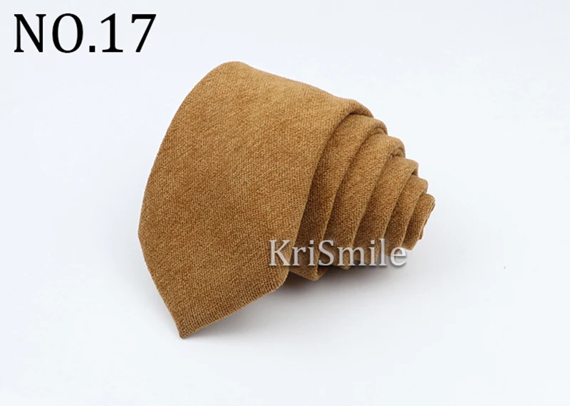 29 Bunte einfarbige Herren-Krawatte aus 100 % Baumwolle, weicher Cord für Männer und Frauen, romantische Hochzeit, Party-Krawatte, grün, rosa, khaki – Detail 19