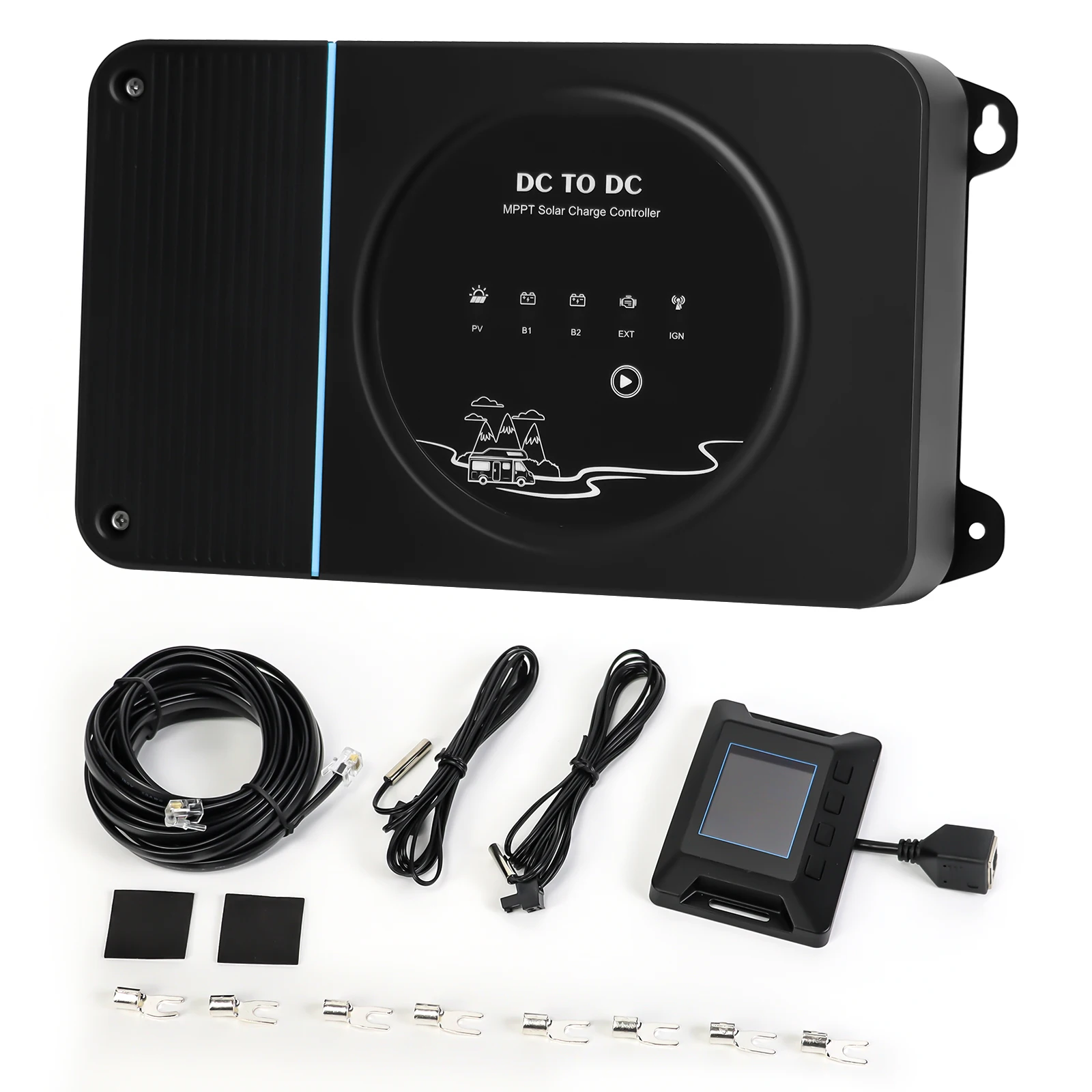 

PowMr New Product DC-DC Dual Battery MPPT Solar Charger Change Controller 30A