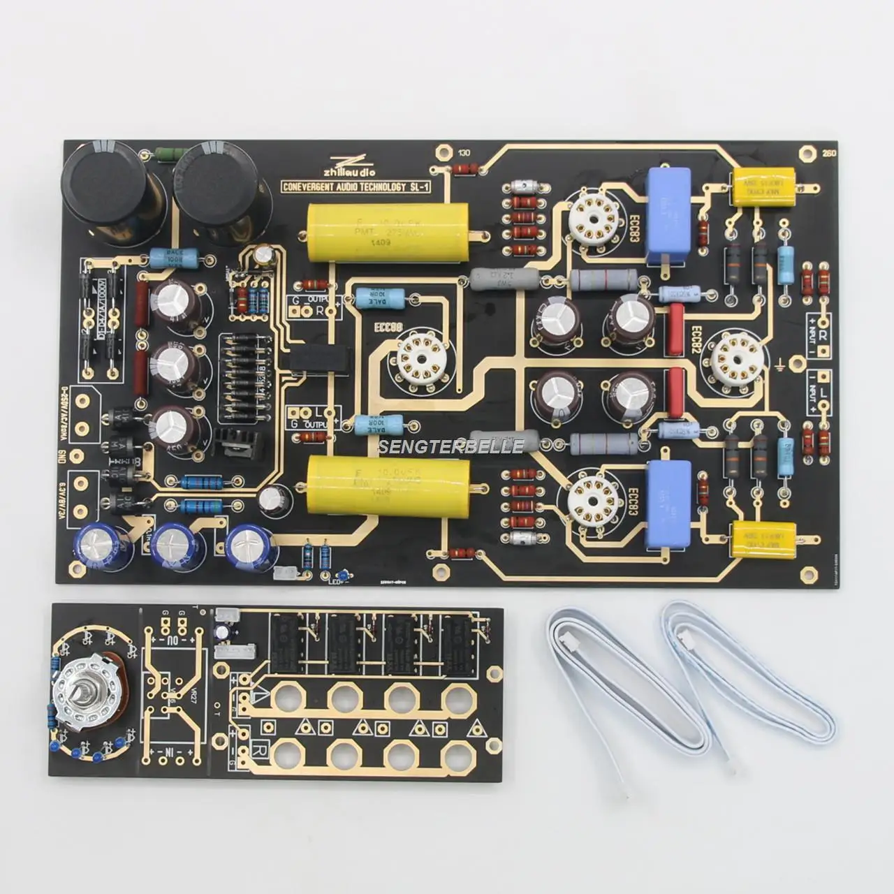 

Плата предварительного усилителя HiFi ECC88 + ECC83 + ECC82 CAT SL-1 Tube/комплект с 4 входами