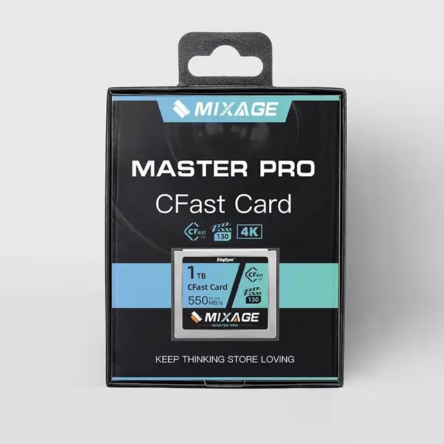 KingSpec Cfast Memory Card 256GB 512GB 1TB CFast 2.0 SATA Card Industrial IPC Memory Cards 4K 8K For Full HD 4K Video