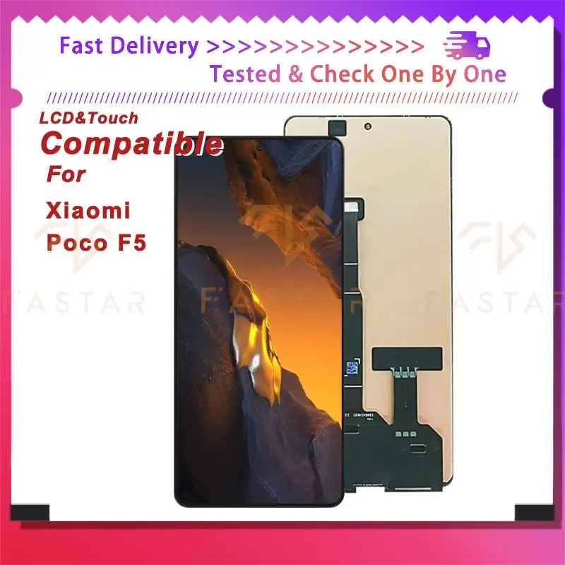 

6.67"Amoled For Xiaomi Mi Poco F5 LCD Display Touch Digitizer Assembly Replacement Phone Screen Xiaomi Mi PocoF5 lcd