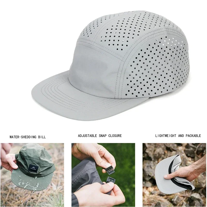 Big Size 5 Panel Cap for Men Lightweight Breathable Quick-drying Large Baseball Caps Running Camping Hiking Training Outdoor Hat baseball cap