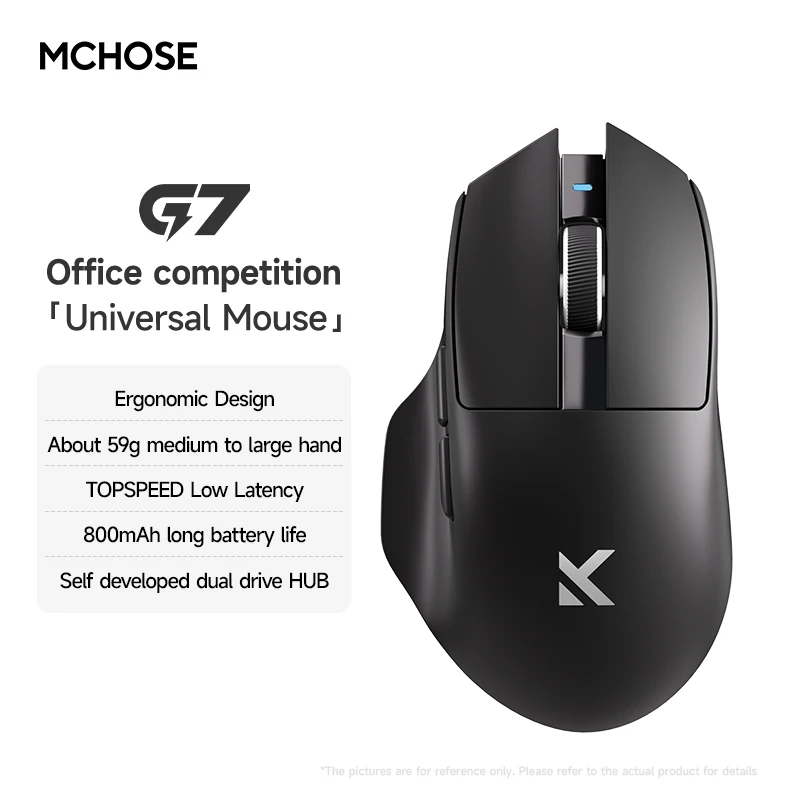 ماوس مكتب الألعاب MCHOSE G7 MAX ثلاثي الوضع PAW339...