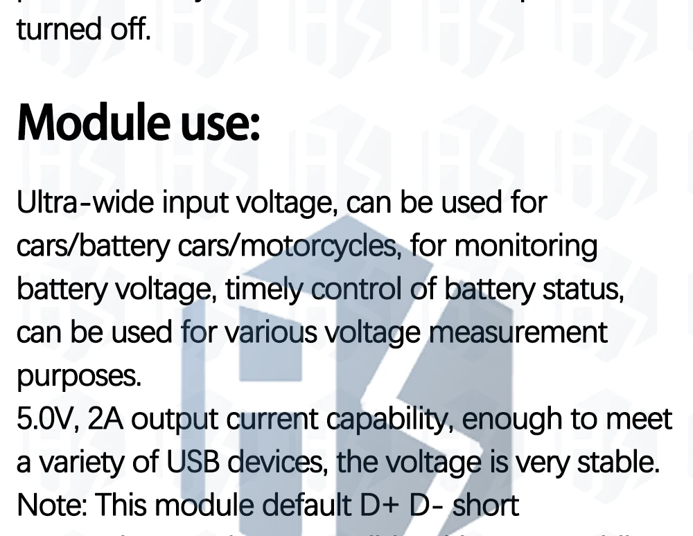 EGBO DC-DC Step Down Modul Zwei-draht Voltmeter 5V USB Ladegerät oder Netzteil Eingang 4,5 V-40V Ausgang 5V/2A – Detail 7