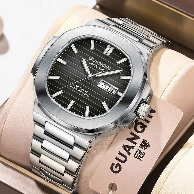 GUANQIN/New Men's Fully Automatic Mechanical Watch Nautilus Nightlight Waterproof Watch