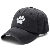 Dog Paw Vintage Washed Cotton High Quality Embroidery Dad Hat  For Men Women Baseball Cap golf caps Snapback Cap Dropshipping 2