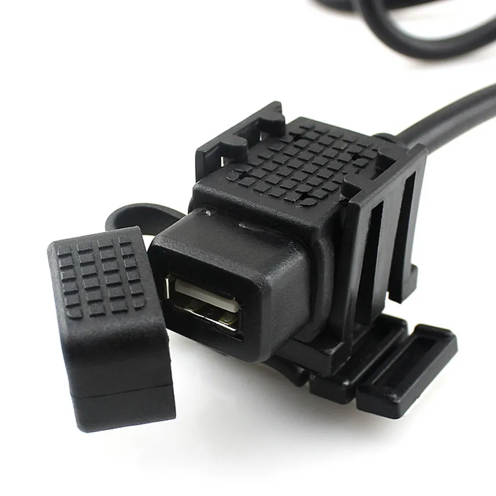 인라인 방수 USB 오토바이 소켓이 있는 전원 공급 소켓 5V 2.1A USB 전원 콘센트 1.83m 케이블(휴대폰용)