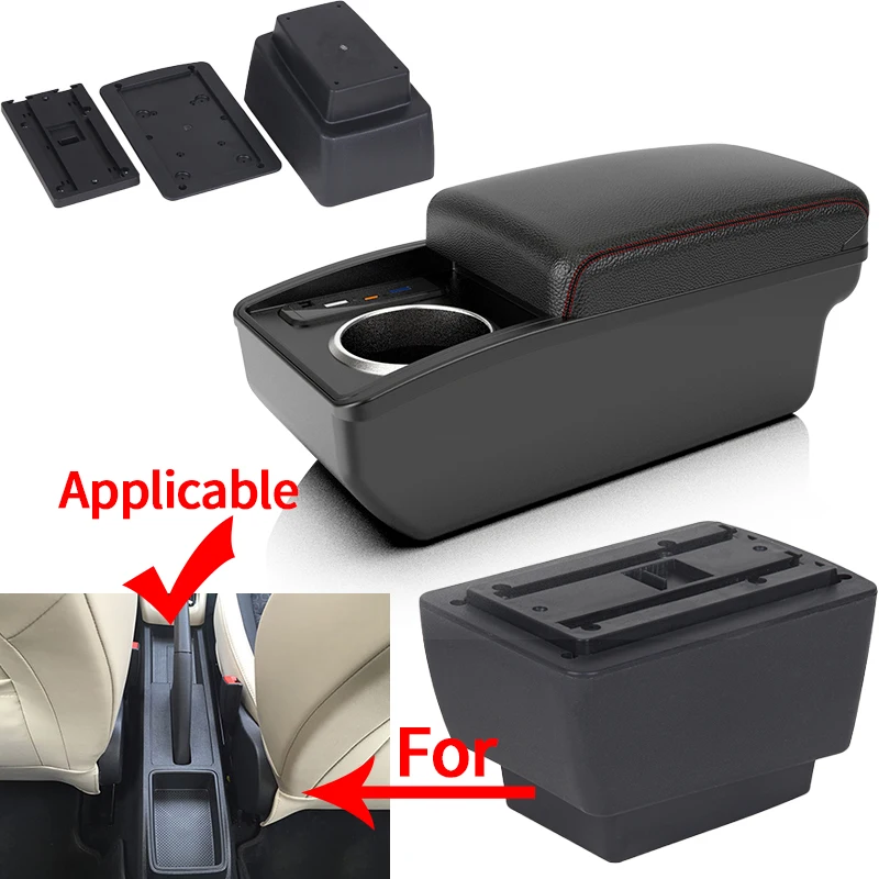 Skoda Fabia armrest Skoda Fabia 3 2015-2021 다기능 보관 액세서리 자동차 인테리어 수정 컵 홀더
