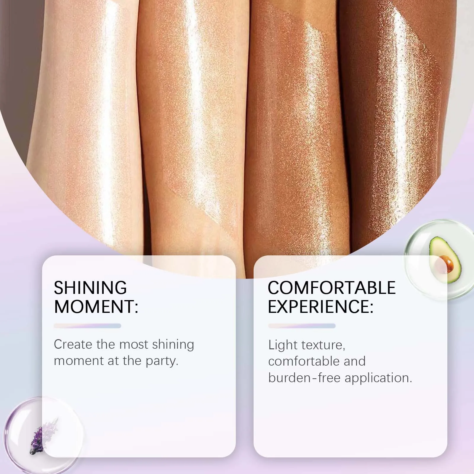 Shiny Body Glitter Liquid Shimmer Makeup High Gloss Lasting Brightening Halloween Party Highlighter Powder For Body Hair Clothes 4