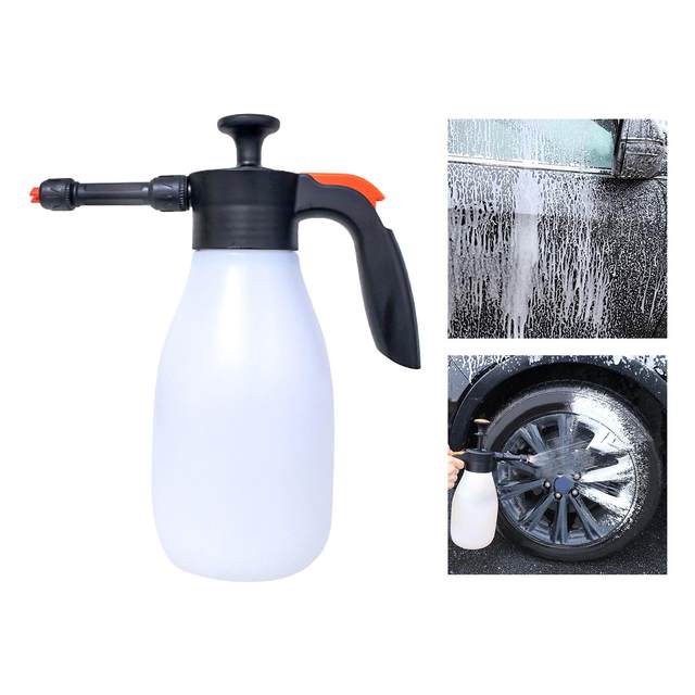 Foam Watering Can/ High Pressure/ 1.5L Manual Foam Gun Cleaner Soap Dispenser