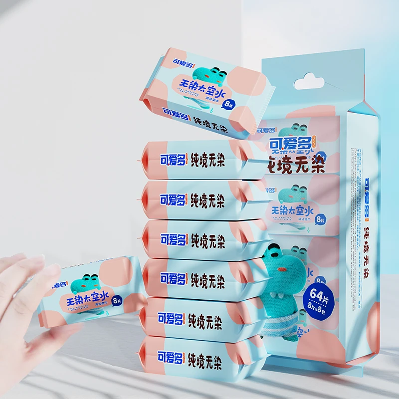 64pcs Freshing Cleaning Wipes,Mini Portable Wipes