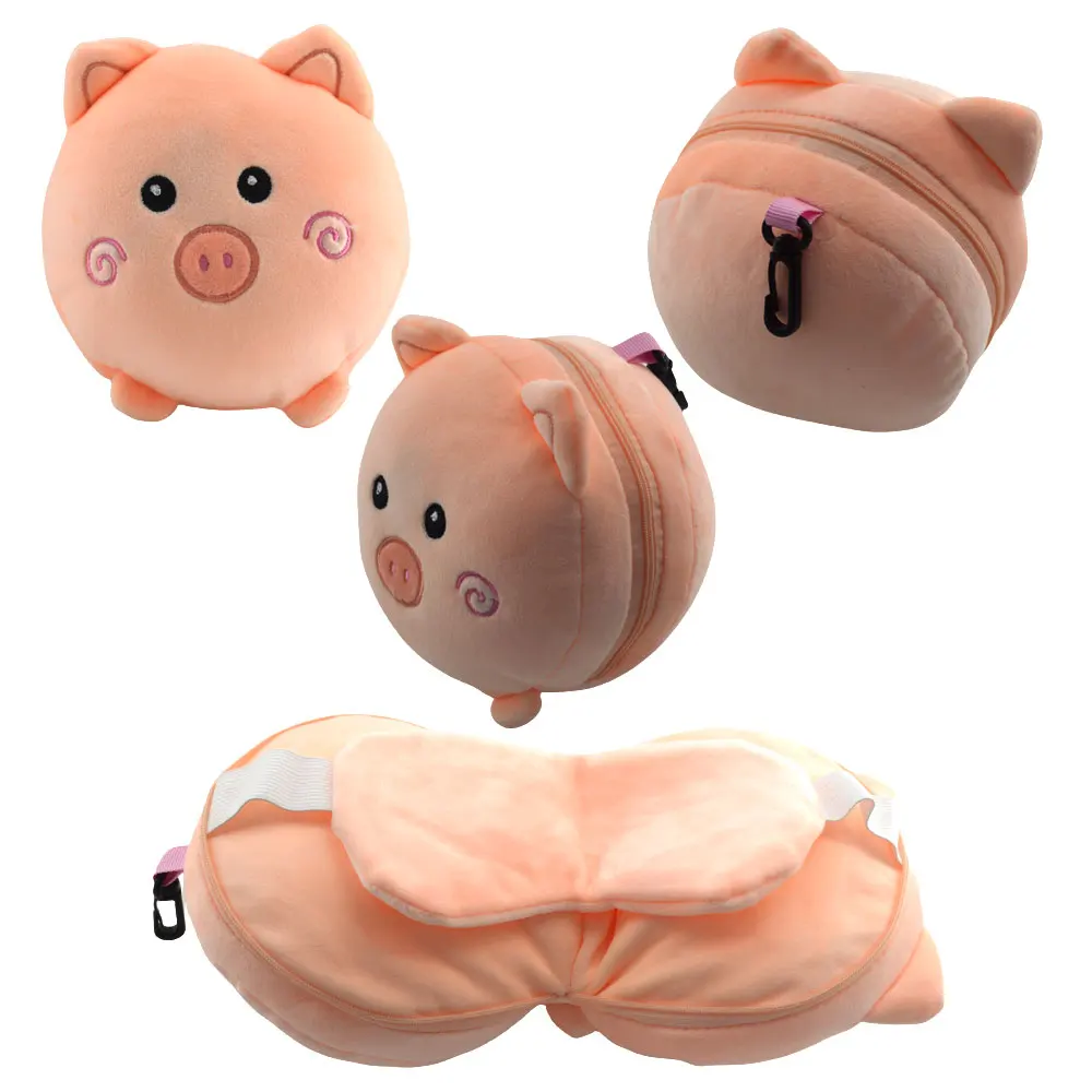2-in-1 Cute Travel Pillow Eye Combo for Airplane train Car Outdoors Kids Toddler Neck Pillow,travel pillow