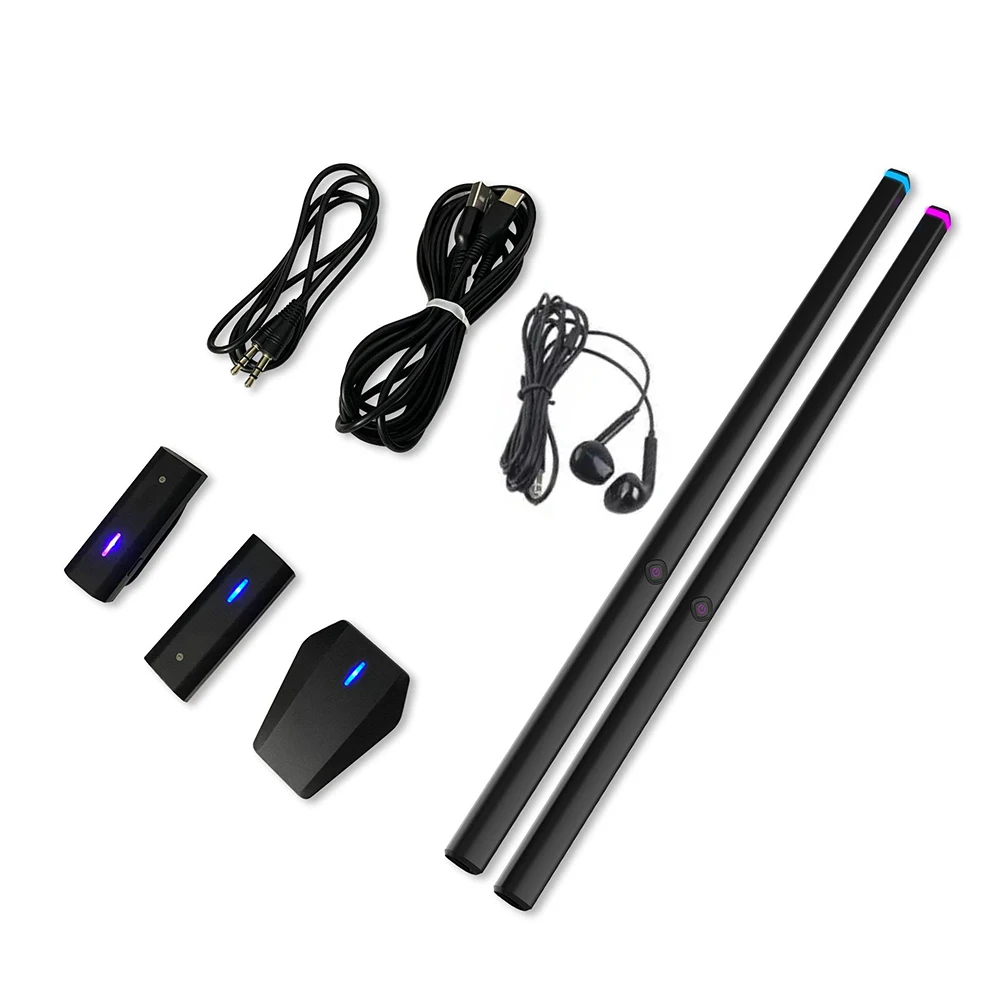 Portable Somatosensory Drum Kit Electronic Drumsticks Air Drum Stick Control Console for Beginners Music Player Gift