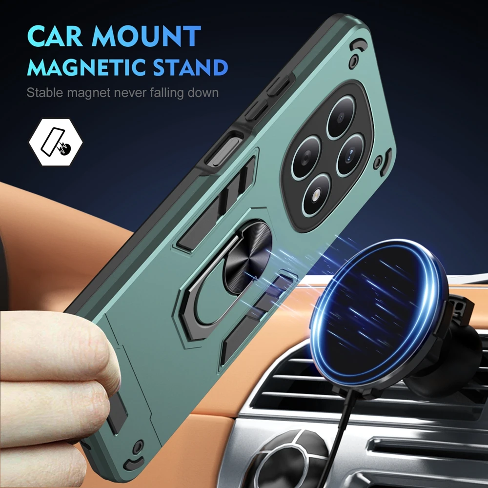 Durable Armor Phone Case with Lens Camera Protector - Back Cover